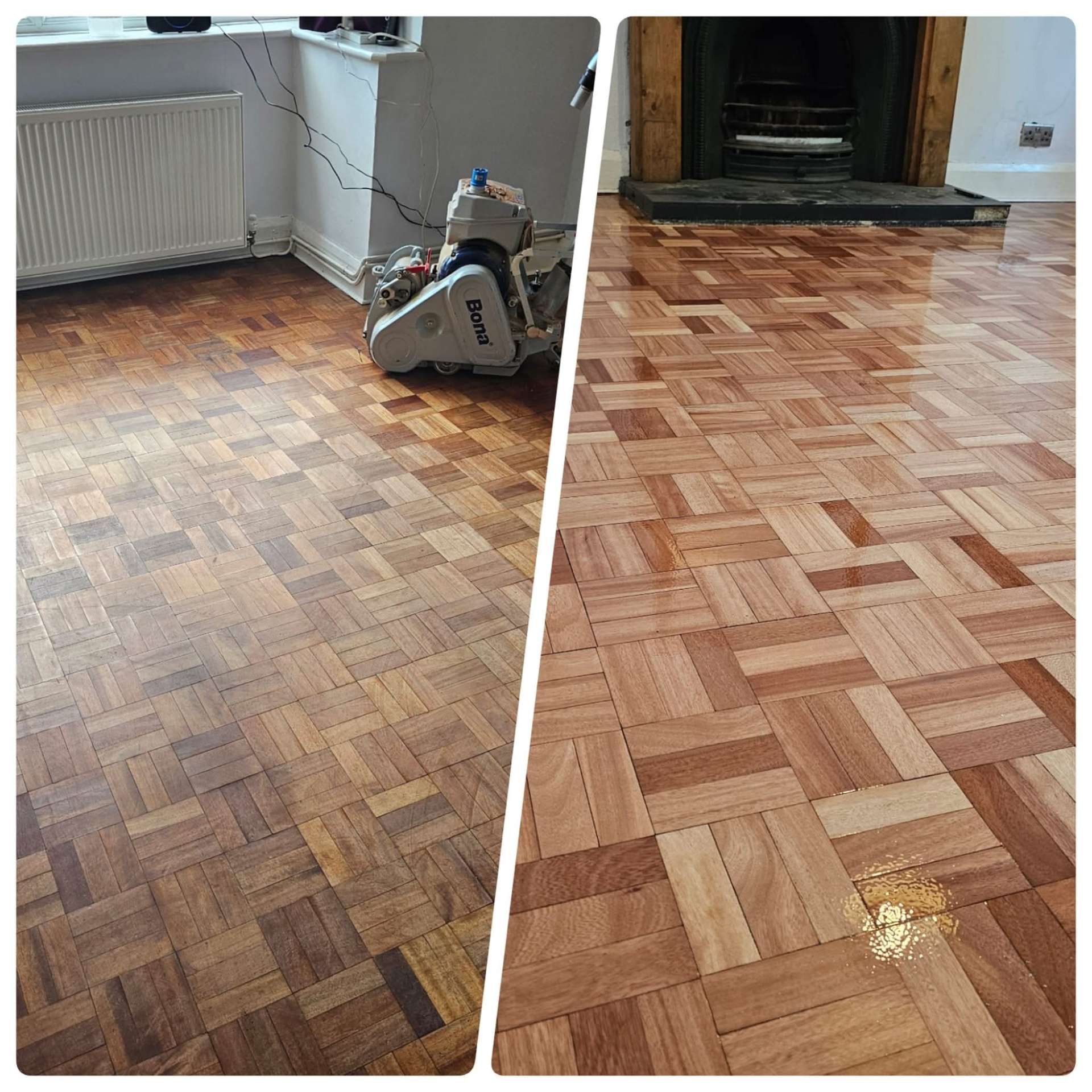 Floor Sanding & Polishing finished timber flooring
