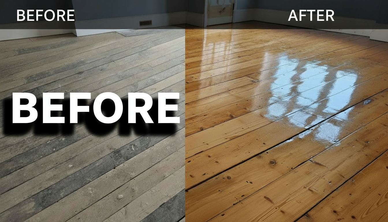 Jarrah restoration & re-coat — Timber Flooring Rockingham project in Port Kennedy